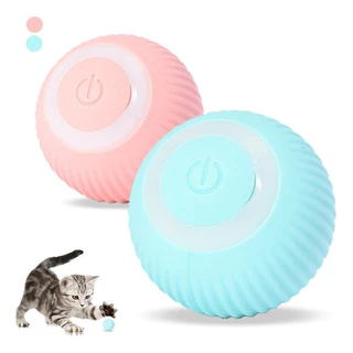 Bolinha Giratória Interativa Brinquedo Elétrico Rotação Pet Gatos Bola Usb Recarregável