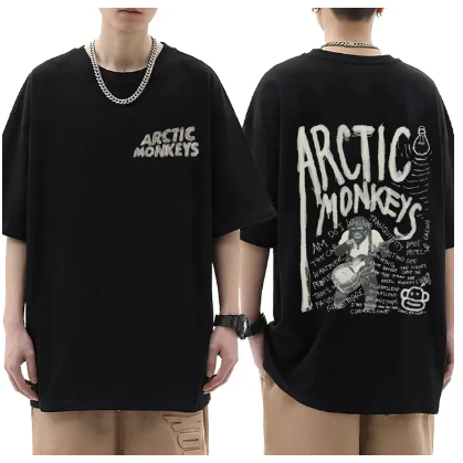 Arctic Monkeys Tシャツ Camiseta Unissex Arctic Monkeys T-shirt Banda De Rock Simples De