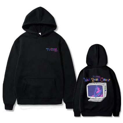 Moletom Canguru Básico TV Girl Blusa Confortável De Algodão Álbum