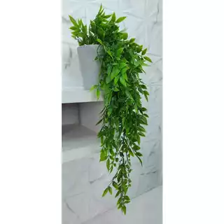 Arranjo Artificial Folhagem Pendente Renda Portuguesa+ Vaso