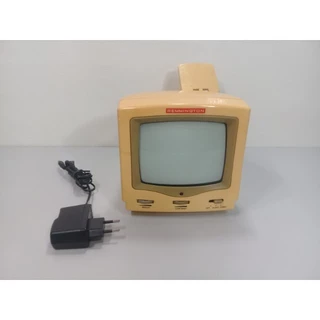 Mini Teve Monitor Remmington Portátil P&b Funciona Leia