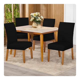 Kit Capa De Cadeira 4 Unidades Malha Para Sala e Cozinha em Oferta na Shopee
