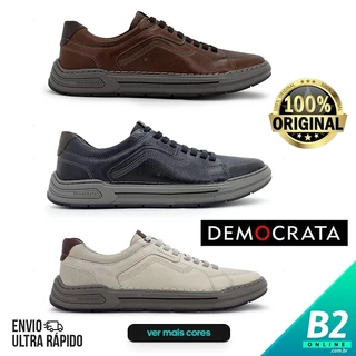Sapatênis Democrata Denim Volp Masculino Original Com Nota Fiscal e Garantia