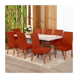 Kit 10 Capas De Cadeiras de Jantar Luxo Cores Variadas em Oferta na Shopee