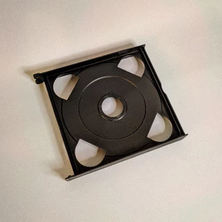 Miolo de Reposição Box Duplo Acrílico Meio de Capa Para 2 Discos Preto Novo Jogos Musica Coleção