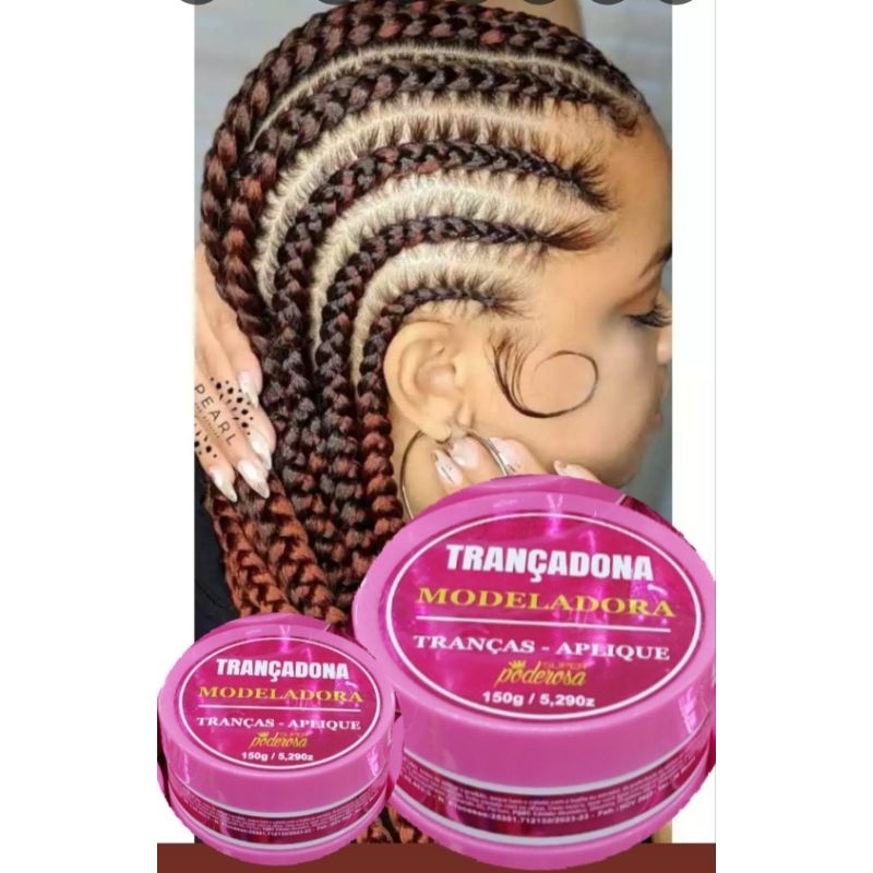 Pomada Modeladora Tranças e Aplique - Alta Fixação 150g | Shopee Brasil