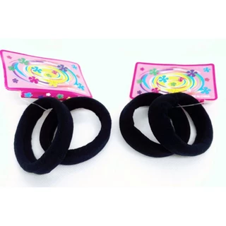 4 Pecas Amarrador De Cabelo Grosso Prendedor Super Resistente Rabico Colorido/preto/preto Listra