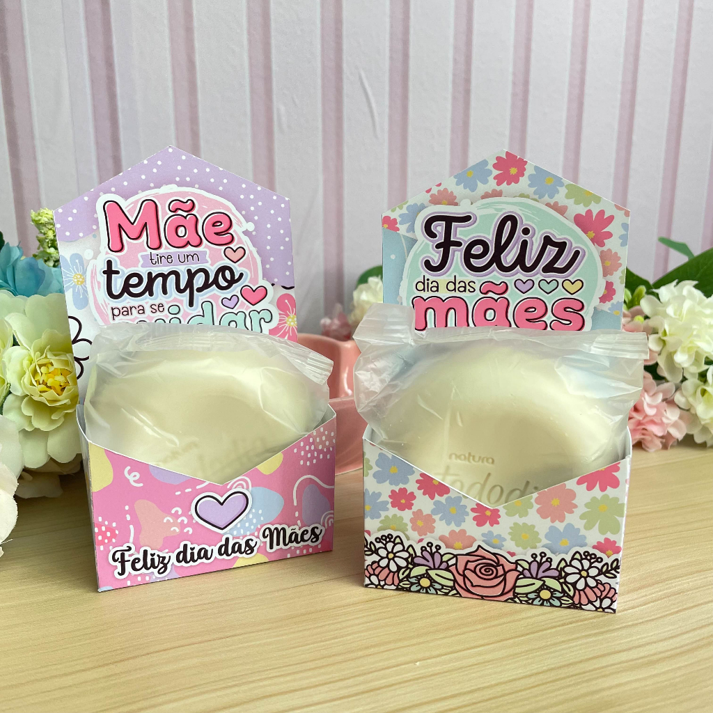 10 Portas sabonete ou bombom envelope dia das Mães 2023  (DESMONTADO) embalagem lembrancinha caixas presentes brindes em Oferta na Shopee