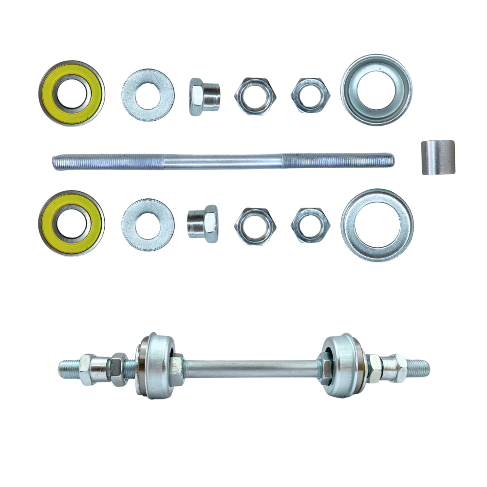 Kit Eixo Traseiro Bicicleta Com Rolamento 29mm Para Adaptação Bike ...