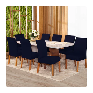 Kit 12 Capas de Cadeiras Malha Gel Resistente Várias Cores em Oferta na Shopee