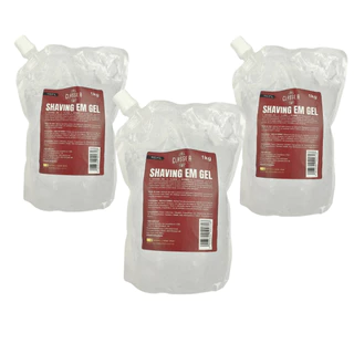 Kit 3x Shaving Em Gel Refil De 1Kilo PéZinho e Navalhado Hidrata e Refresca a Pele