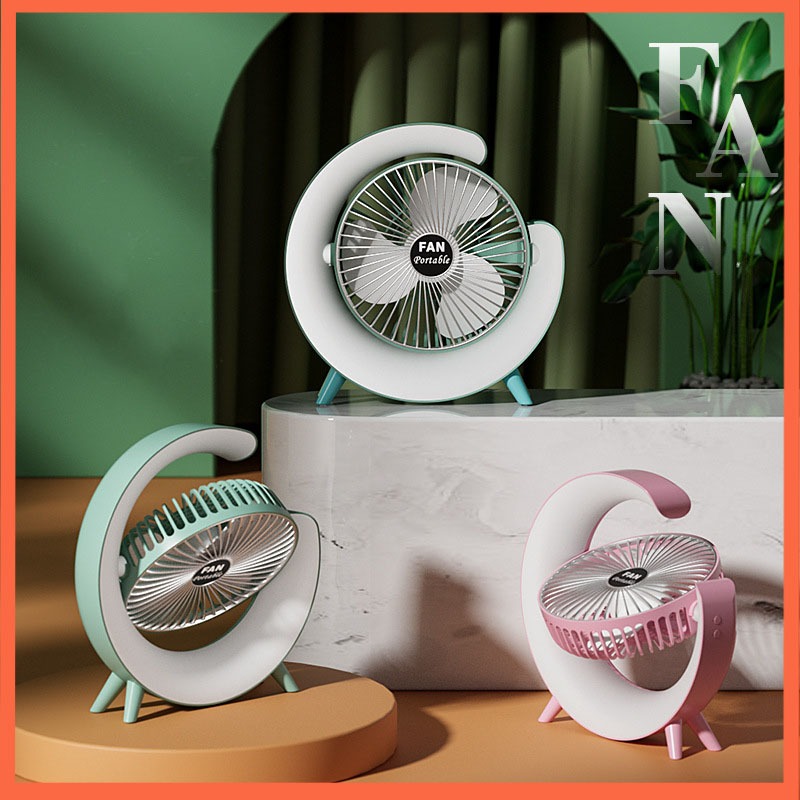 Novo ventilador de mesa doméstico carregamento usb gale inteligente ajustável silencioso pequeno ventilador elétrico