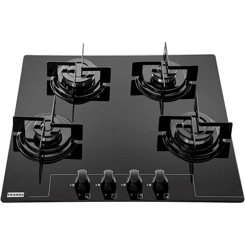 Fogão Cooktop Franke Glass 4 Bocas Gás FHG604 Preto 110/220v