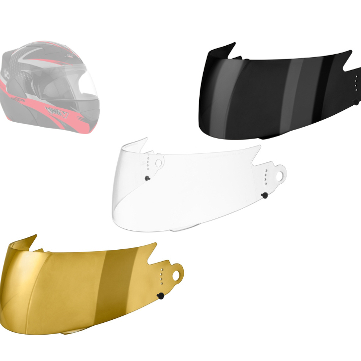 Viseira Pro Tork V-pro Jet 2mm / Peças para Reposição / Para Capacetes