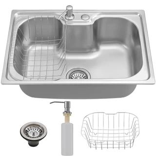 Cuba Pia Cozinha 60x42 Gourmet Aço Inox Luxo Com Acessórios Embutir