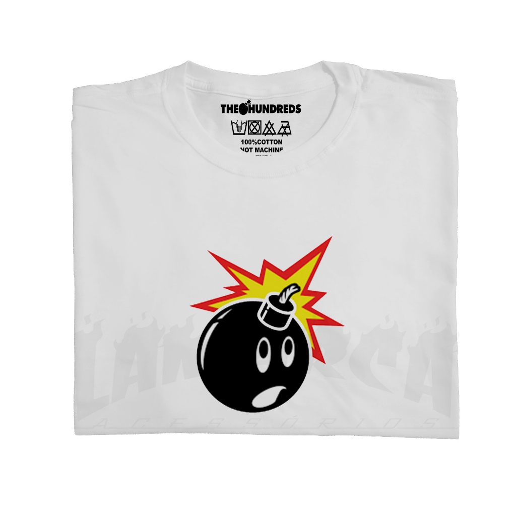 camiseta the hundred bomb logo peito tshirt skate urban promoção de natal