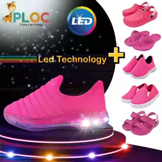 Kit 2 pares: Tênis Ploc LED26 Anatômico Calce Fácil  + Produto Adicional Ploc a sua escolha - PINK em Oferta na Shopee