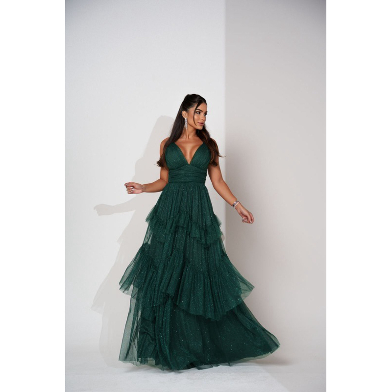 Vestido Madrinha Verde Escuro na Black Friday 2025 | BuscaProdutos