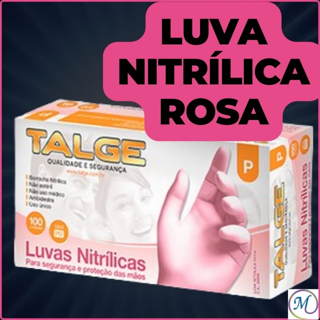 Luva Nitr Lica Sem P Rosa Talge Shopee Brasil