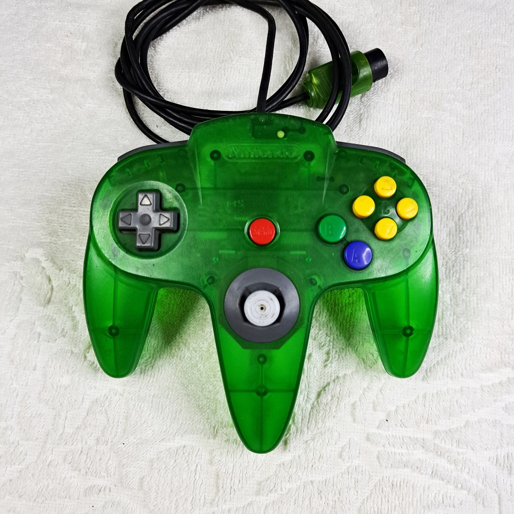 Controle Kiwi Original Série Sabores Nintendo 64 - Verde translúcido. Transparente. Jungle Green