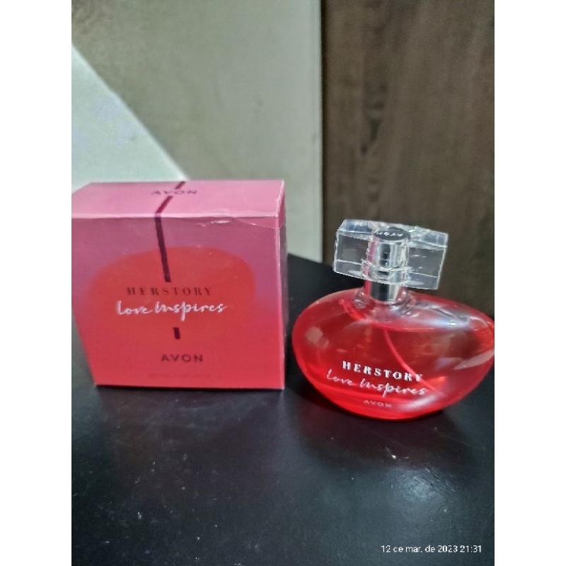 Perfume herstory love inspires descontinuado | Shopee Brasil
