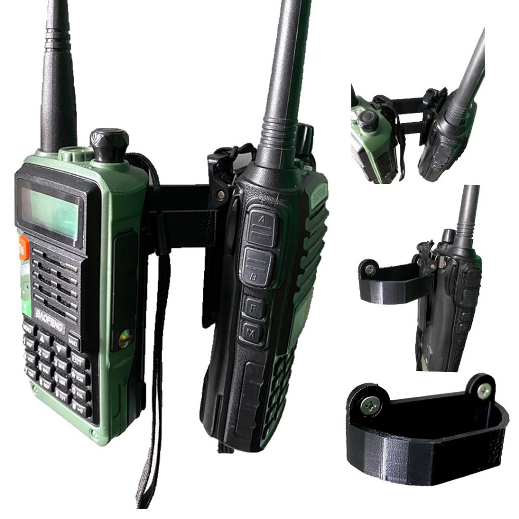 Suporte De Parede Painel Para Radio Ht Suporta 2 Un