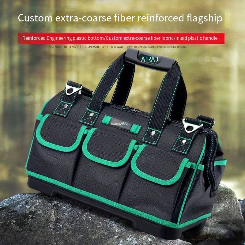 Kit De Ferramentas Eletricista Forte Durável Lona Engrossa Portátil