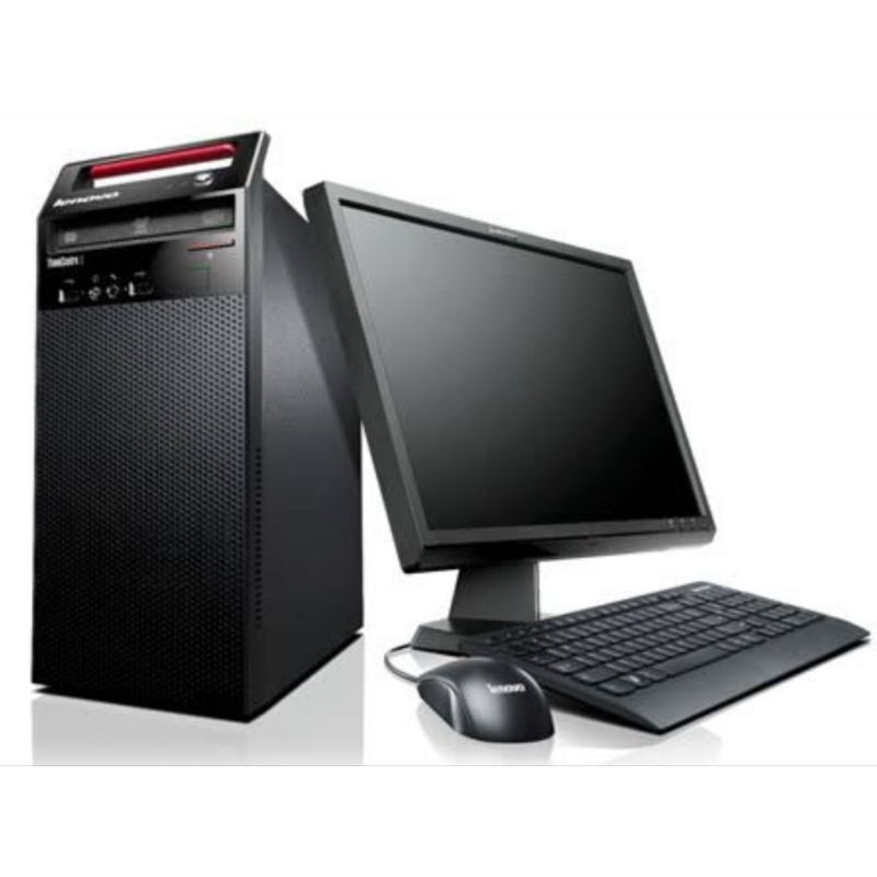 kit Pc Computador cpu Lenovo core i3 Wi-Fi Monitor 16 Polegadas Teclado ...