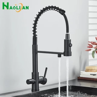Preto Torneira Cozinha Filtrada Torneira Purificador De Água Da Torneira Torneira De Água Potável Misturador De Purificação