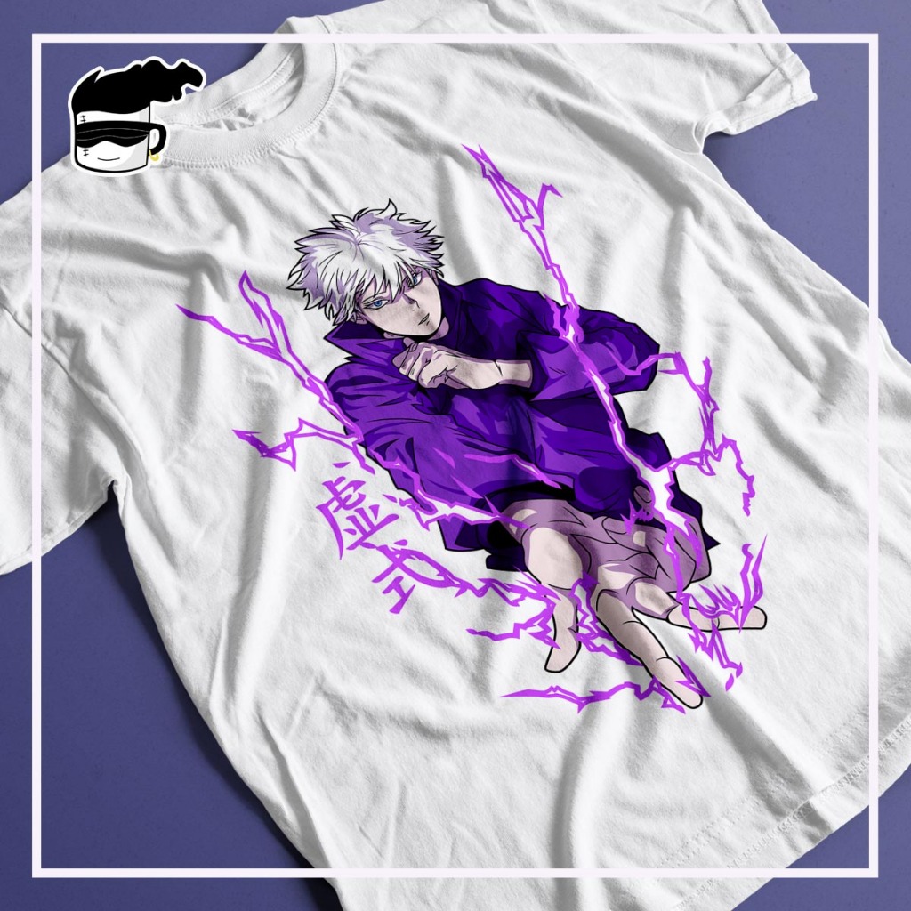 Camiseta Gojo Mukagen Anime Jujutsu Kaisen Unissex Camisa
