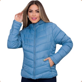 Casaco Bobojaco Jaqueta Puffer Feminina Corta Vento Nylon Jaqueta Puffer Feminina Jaqueta Feminina Blusa Feminina Blusa Bobojaco