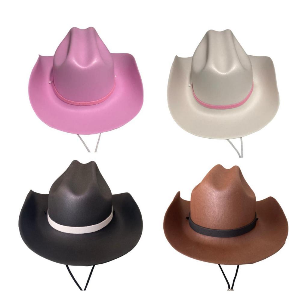 Chapéu de EVA Cowboy Cowgirl Ajustável Country Peão Vaqueiro Boiadeiro Boiadeira