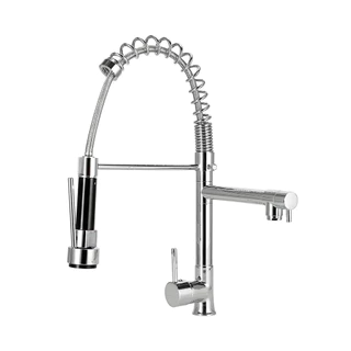 Torneira de Cozinha Gourmet 100% Metal Duas Opções de Jatos Altíssima Qualidade e Haste Flexível