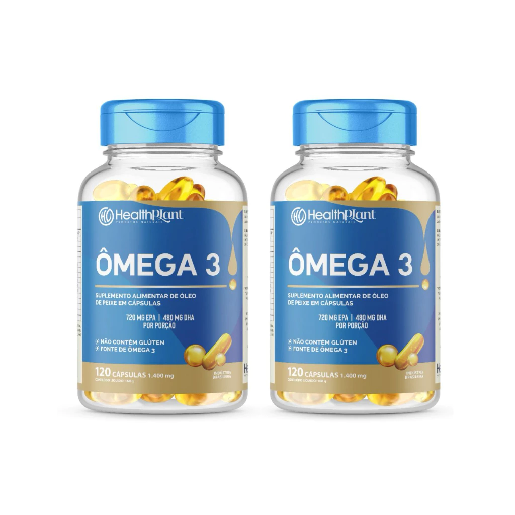 Kit 2x Omega 3 1400mg 120 Capsulas - HealthPlant