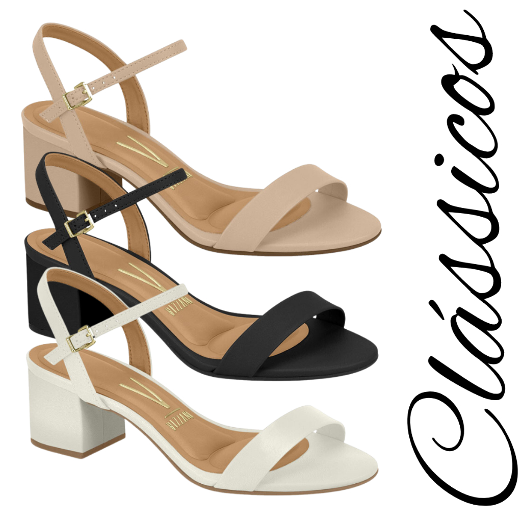 Sandália Tira Única Baixa Vizzano Original Confortável Casual