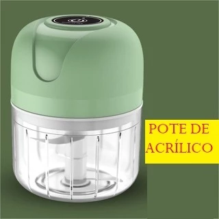 Mini Processador De Acrílico Elétrico de Alimentos 250ML Multicolorido Portátil Com 3 Lâminas De Aço Inox USB Bivolt em Oferta na Shopee