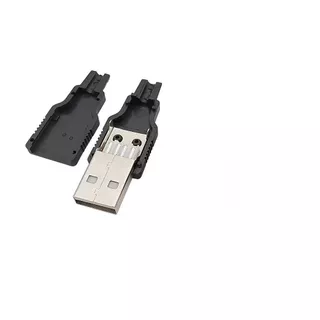 10* Usb Macho 3 em 1 Tipo A Conector 4 Pin Plug de Solda Conector DIY