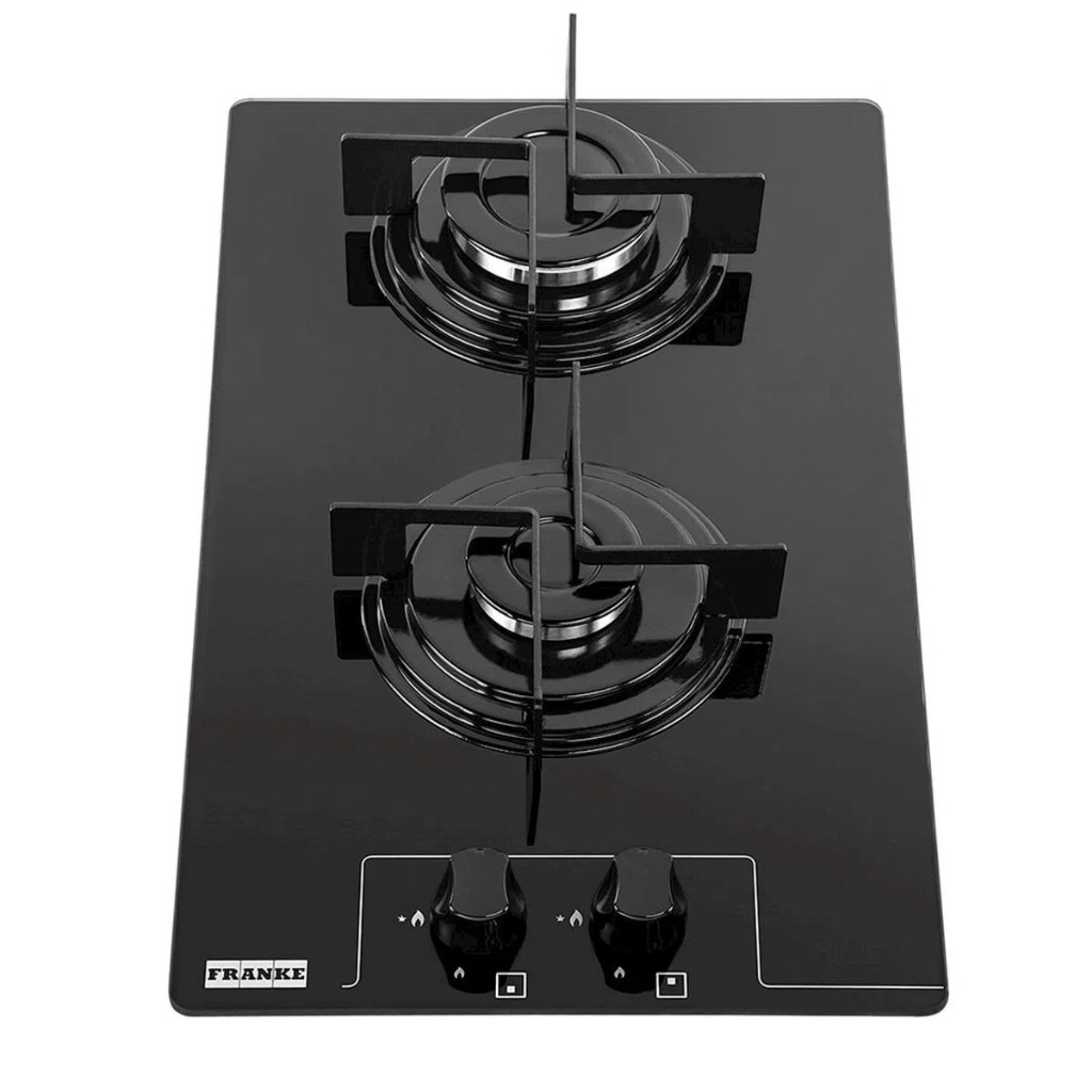 Fogão Cooktop Franke Glass 2 Bocas Gás FHG312 2G FC Preto 110/220V