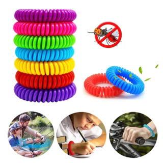 KIT Pulseiras Repelente Anti Mosquitos Citronela Unidades Para Adultos e Crianças Não Tóxico KIT Pulseiras Repelente Anti Mosquitos Citronela Unidades Para Adultos e Crianças Não Tóxico