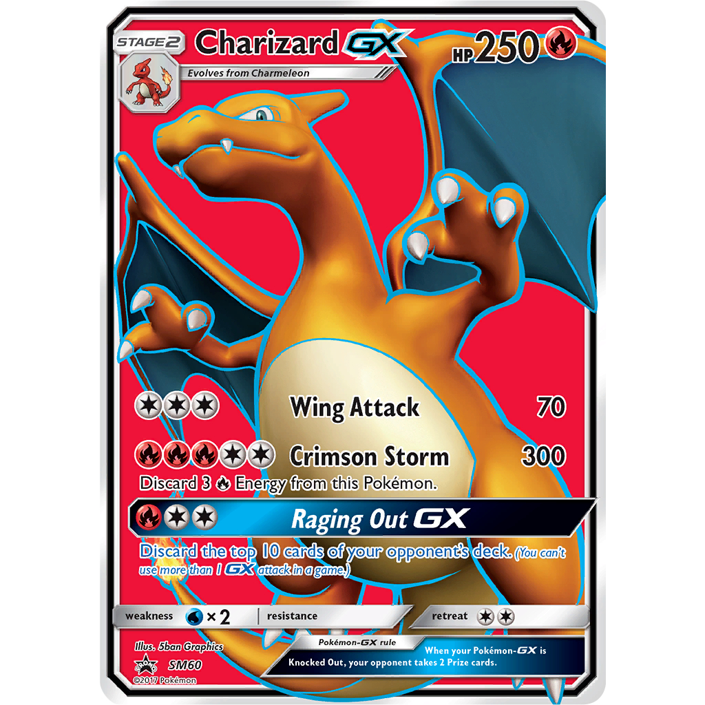 Carta Pokemon Charizard PROXY SM60