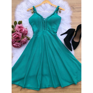 Vestido Curto Festa Rodado Princesa Blogueira Moda Instagram