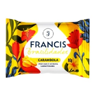 SABONETE EM BARRA FRANCIS BRASILIDADES CARAMBOLA 80g Kit c/ 12 Unidades