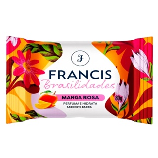 SABONETE EM BARRA FRANCIS BRASILIDADES MANGA ROSA 80g Kit c/ 12 Unidades