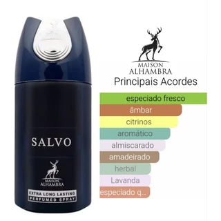Salvo Maison Alhambra perfume spray concentrado extra longa duração 250ml