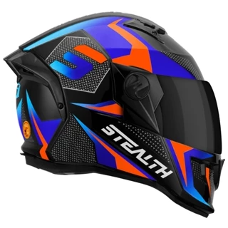 Capacete De Moto Fechado Integral Stealth Concept Pro Tork Feminino Masculino Unissex Viseira Fumê