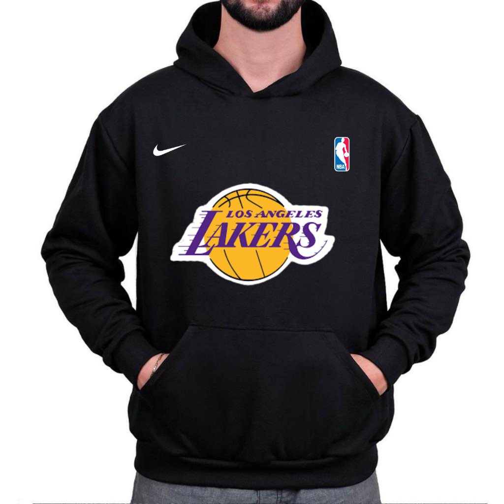 Moletom Flanelado Blusa De Frio NBA Lakers Basquete Los Angeles Blusão ...