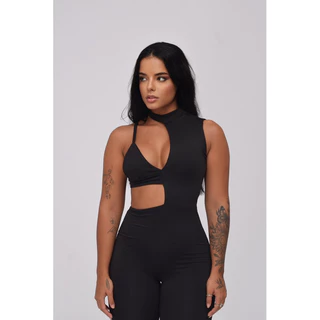 Macacão Feminino Longo Casual e Fitness Gringa Fashion Style