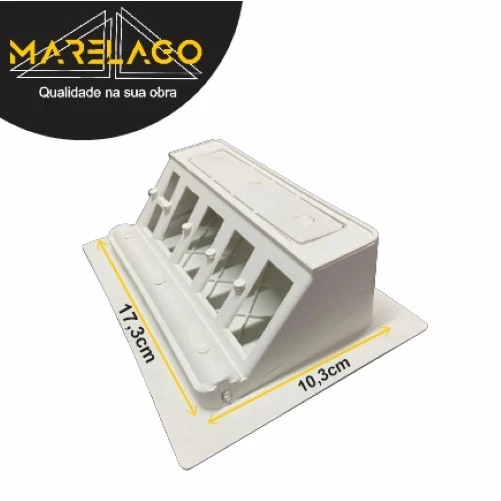 Caixa de Tomada Embutida com 4 Módulos 