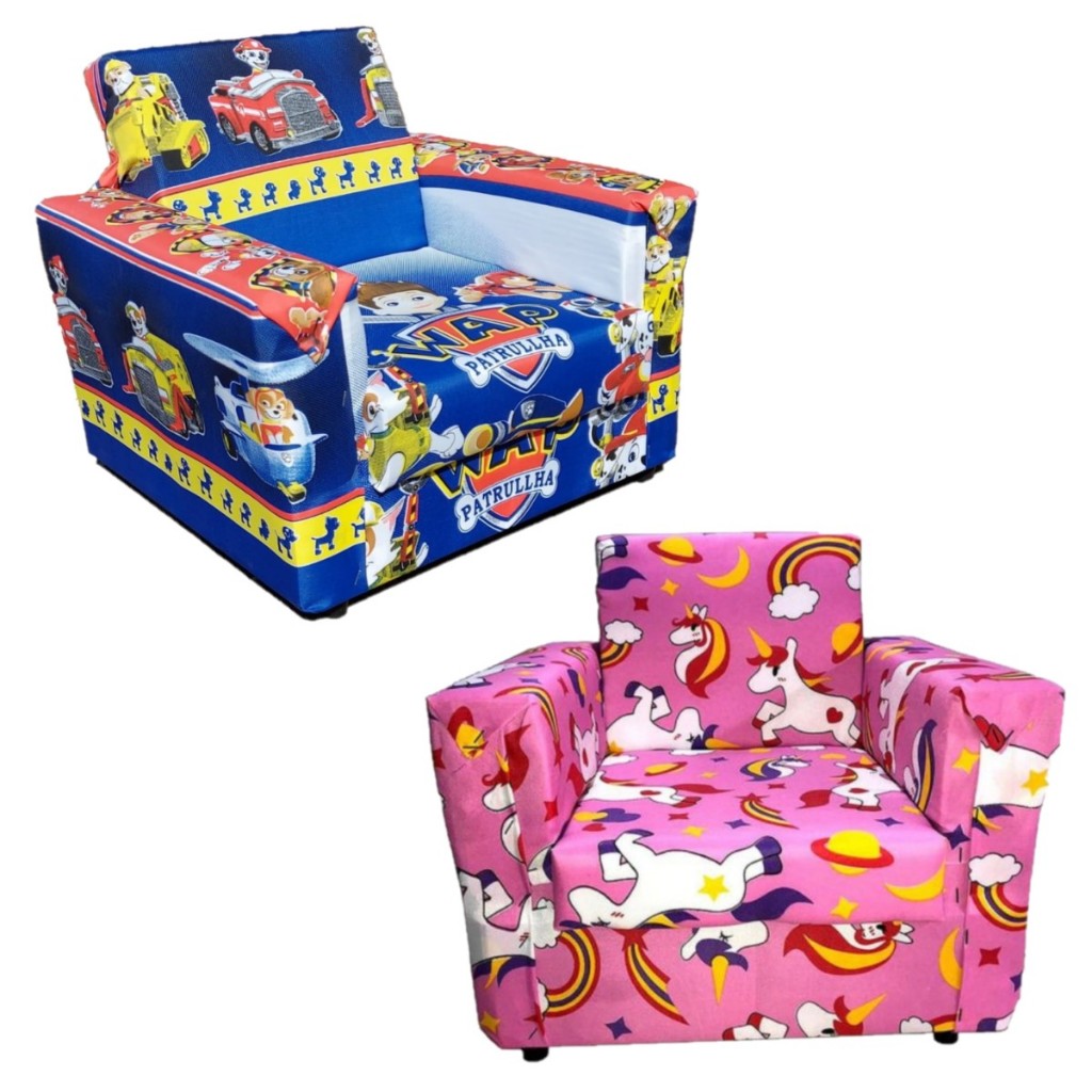 Sofazinho infantil mini poltrona menino e menina puff brinquedo *PROMOÇAO