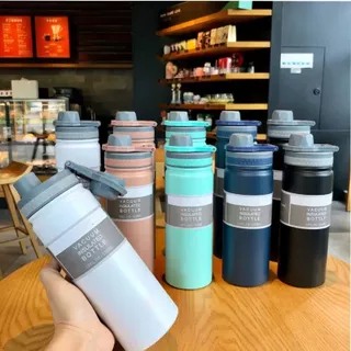 Garrafa Térmica 750ml em Aço Inox Com Alça e Trava Parede Dupla Para Água Café Infusor de Chá Esporte